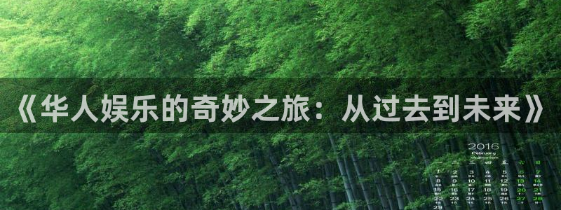 okooo澳客4平台：《华人娱乐的奇妙之旅：从过去到未来》